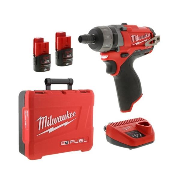 MILWAUKEEM12CD-202C 12V FUEL COMPACT CORDLESS SCREWDRIVER (2X2.0AH)