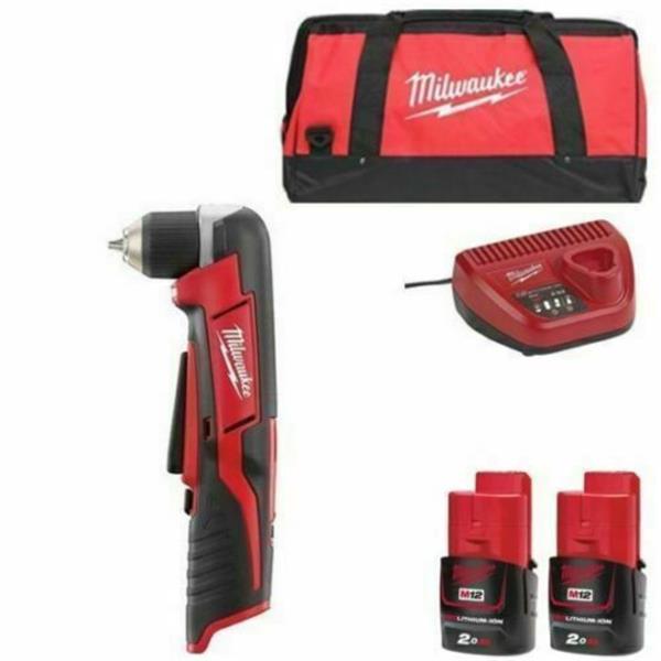 MILWAUKEEC 12RAD-202B 12V RIGHT ANGLE DRILL KIT (2X2.0AH)