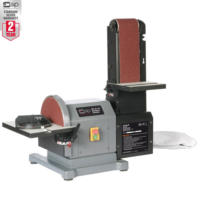 SIP 4" X 8" BELT & DISC SANDER - 230V