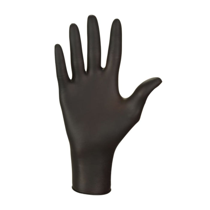 MEDCOMFORT BLACK NITRILE GLOVES - BOX OF 100
