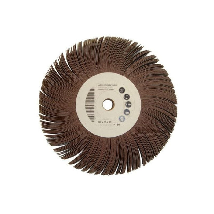 VEROX WOODEN CENTRE FLAPWHEEL - 165 X 50 X P60