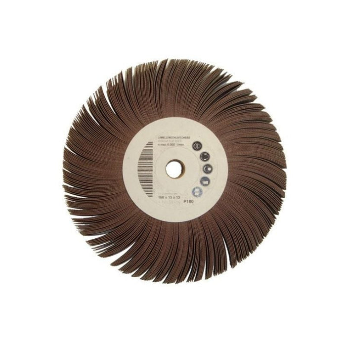 VEROX WOODEN CENTRE FLAPWHEEL - 165 X 50 X P80