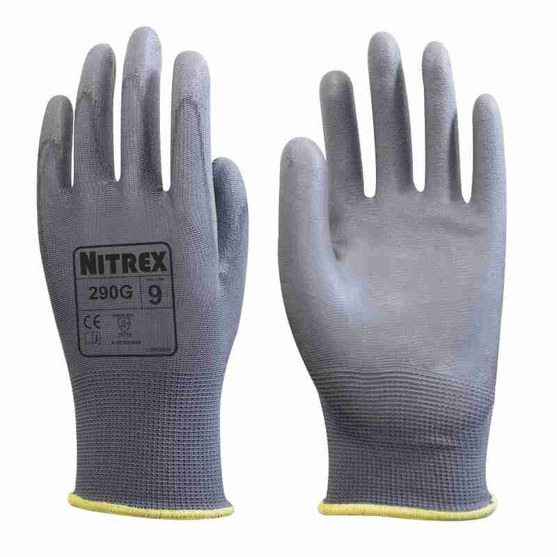 Nitrex 290G Grey PU Handling Gloves