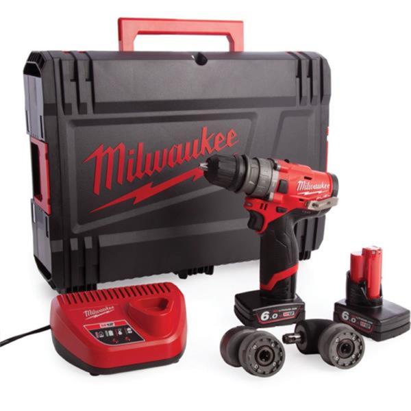 MILWAUKEE M12FPDXKIT-602X 12V FUEL 4 IN 1 COMBI DRILL (2X6AH)