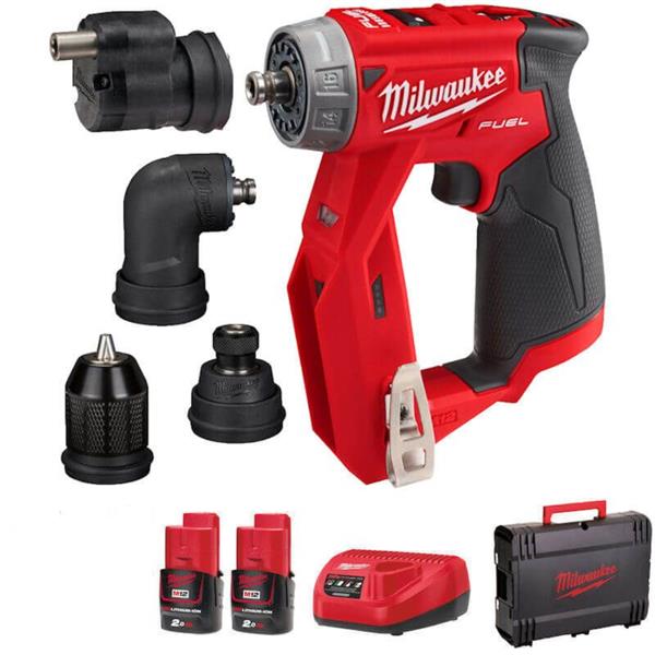 MILWAUKEE M12FDDXKIT-202X 12V FUEL 4IN1 DRILL DRIVER KIT (2X2AH)