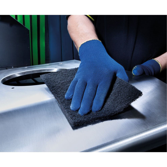 EQS NON-WOVEN BLACK COARSE HANDPADS - PACK OF 10