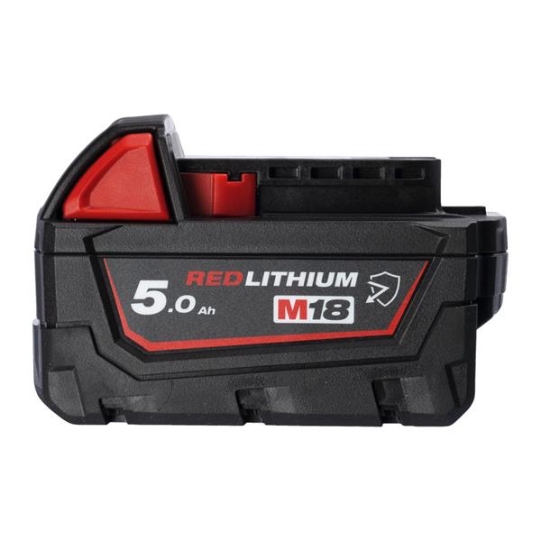 MILWAUKEE M18B5-CR RED LITHIUM-ION CHEMICAL RESISTANCE BATTERY 5.0AH