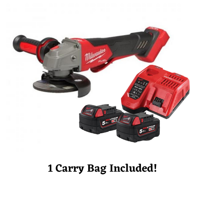 MILWAUKEE M18 FUEL CORDLESS ANGLE GRINDER KIT